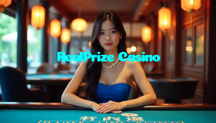 RealPrize Casino casino presented on mobile device in Pakistan with slots and live games